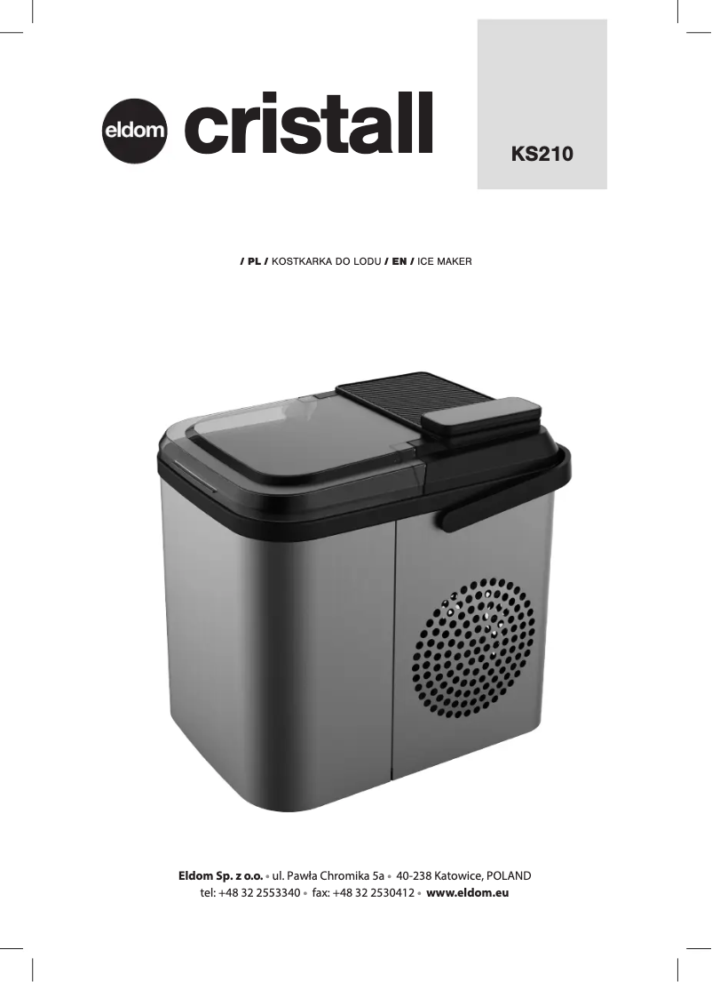 Page 1 de la notice Manuel utilisateur Eldom Cristall KS210