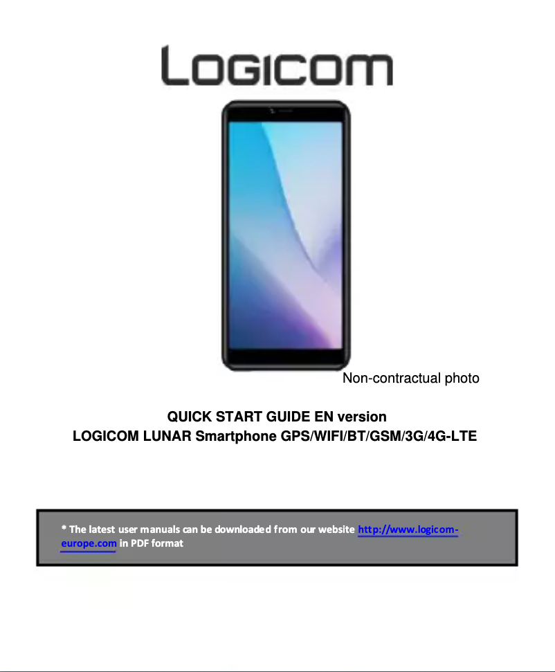 Page 1 de la notice Manuel utilisateur Logicom Lunar