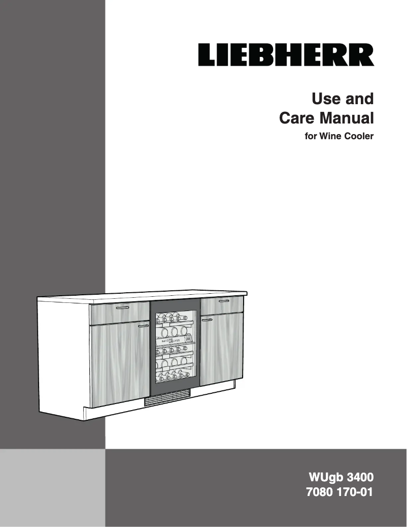Page 1 de la notice Manuel d'utilisation et d'entretien Liebherr WUGB-3400