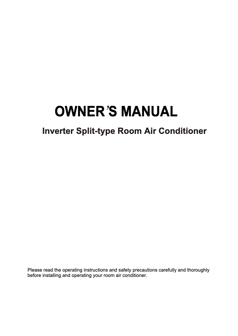 Página 1 del manual Manual de usuario Midea MSH-09HRDN1