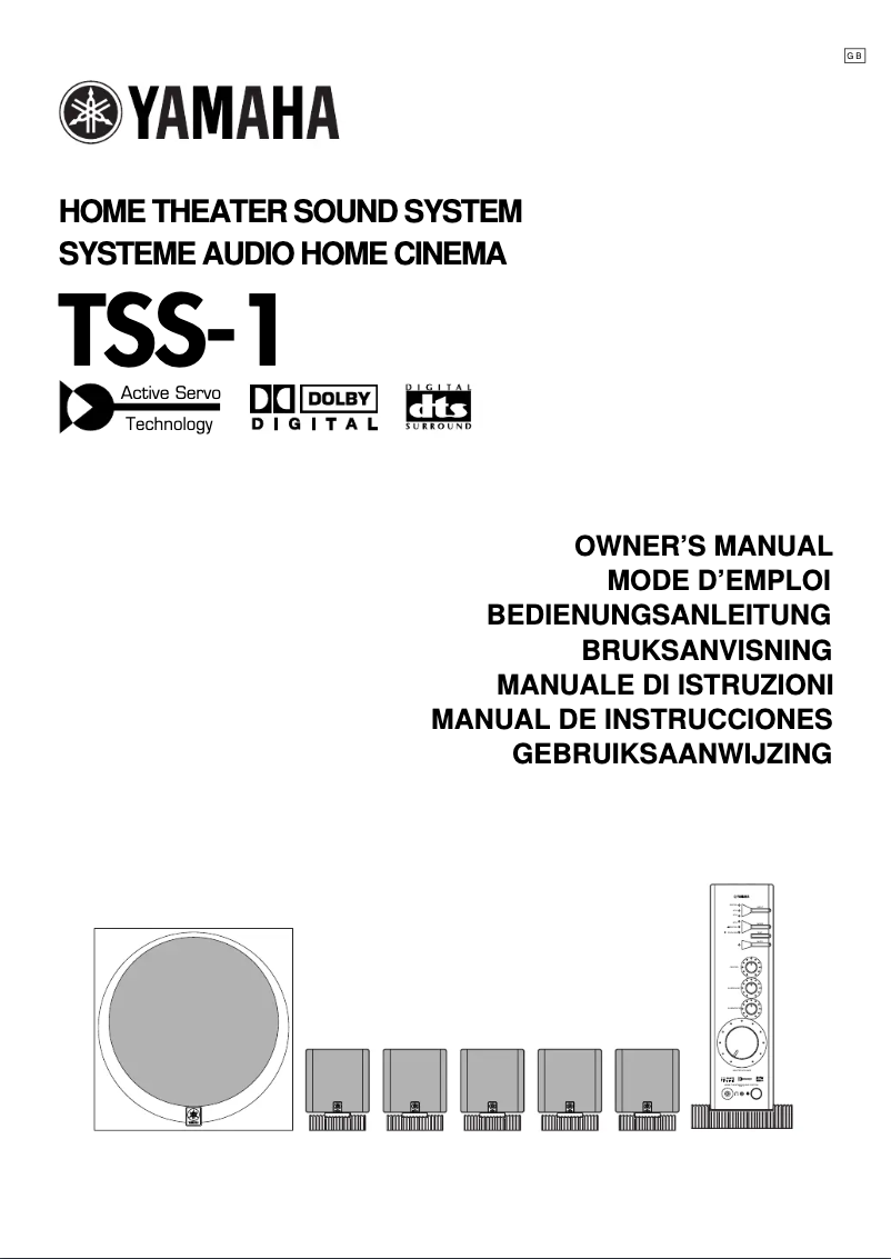 Page n°1 - Manuel utilisateur Yamaha TSS-1