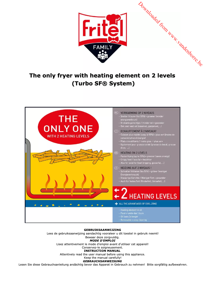 Page 1 de la notice Manuel utilisateur Fritel Turbo SF 4178