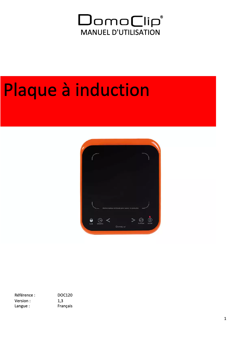 Image de la première page du manuel de l'appareil DOC120