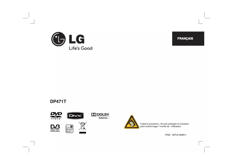 Image de la première page du manuel de l'appareil DP471T