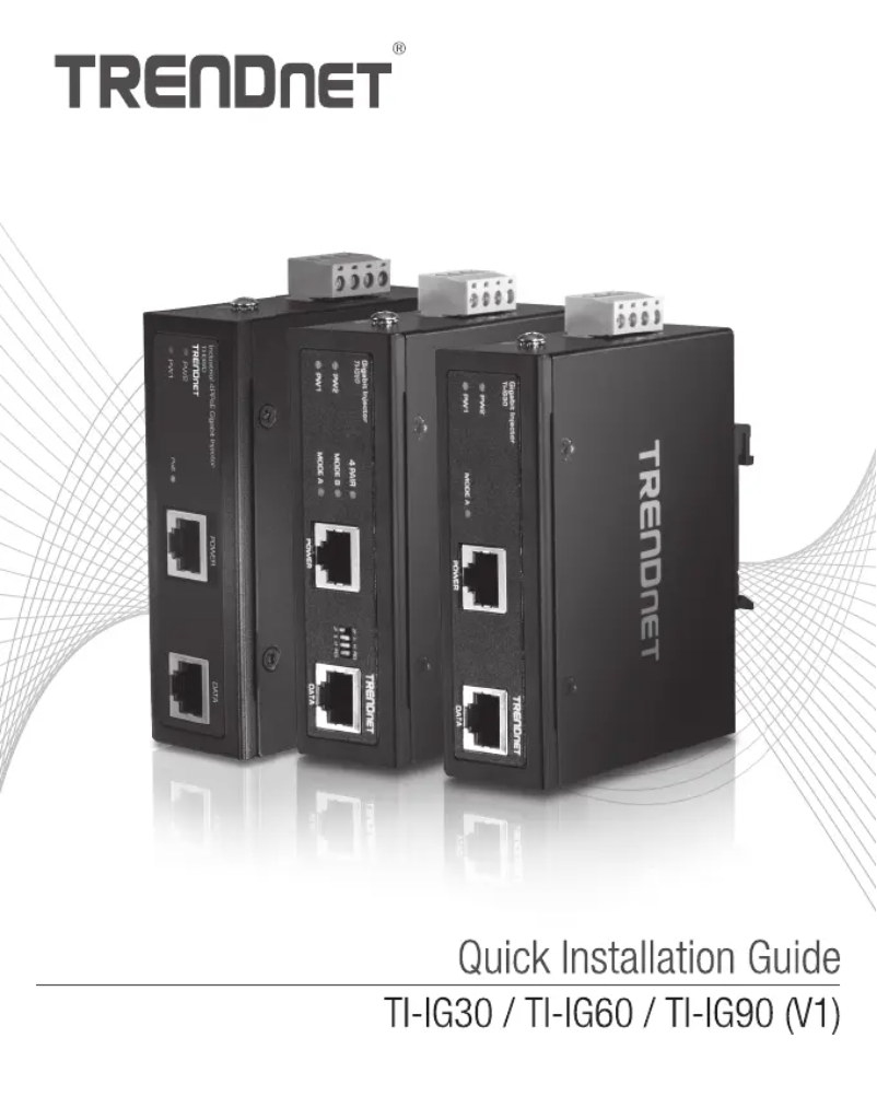 Image de la première page du manuel de l'appareil TI-IG60