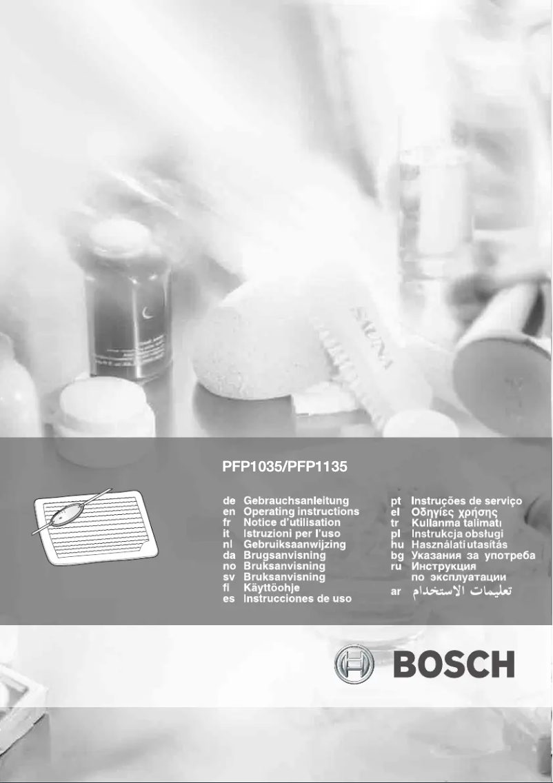 Page 1 de la notice Manuel utilisateur Bosch PFP1135