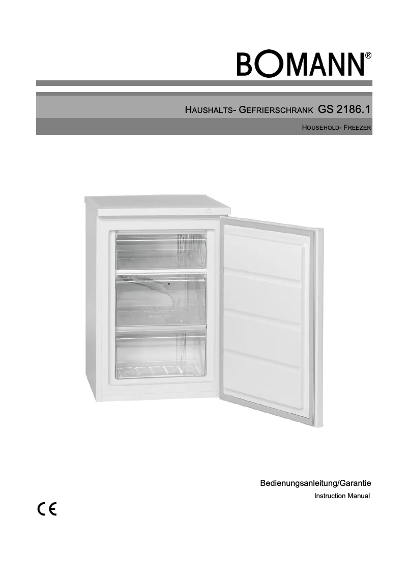 Page 1 de la notice Manuel utilisateur Bomann GS 2186.1