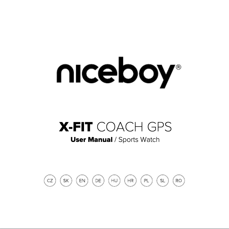 Page 1 de la notice Manuel utilisateur Niceboy X-fit Coach GPS