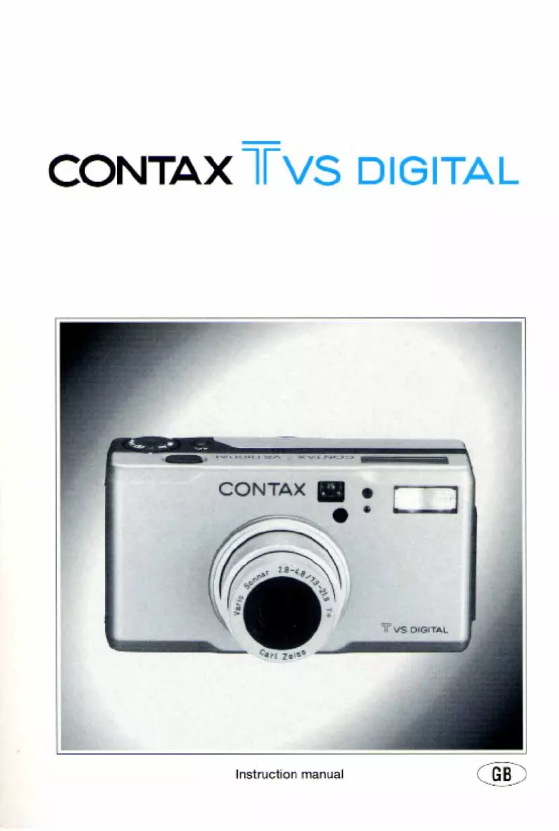 Page n°1 - Manuel utilisateur Contax TVS