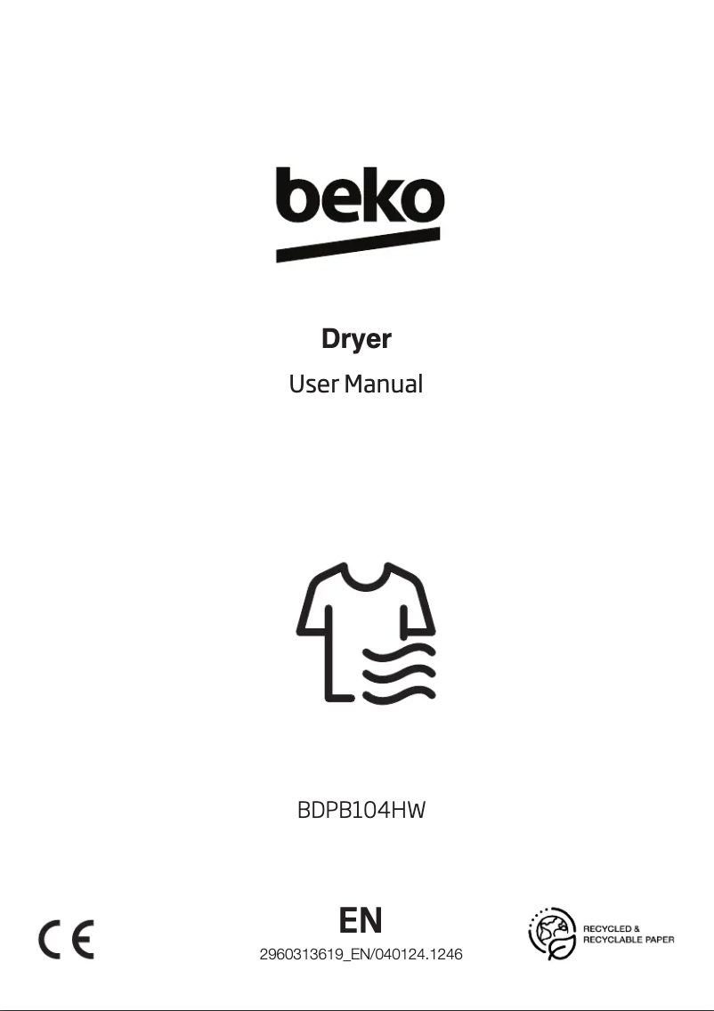 Image de la première page du manuel de l'appareil BDPB104HW