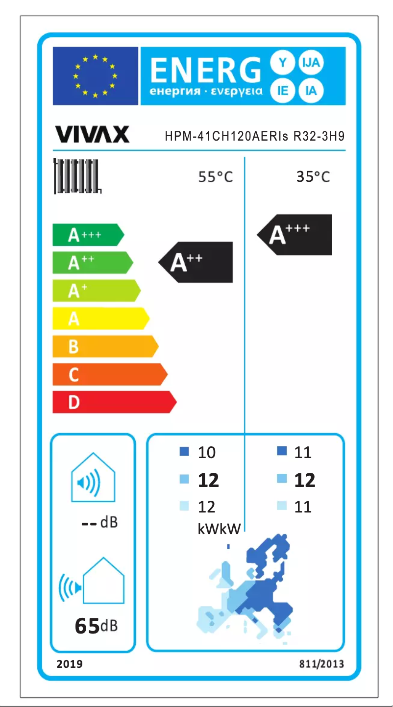 Image de la première page du manuel de l'appareil HPM-41CH120AERIs R32-3H9