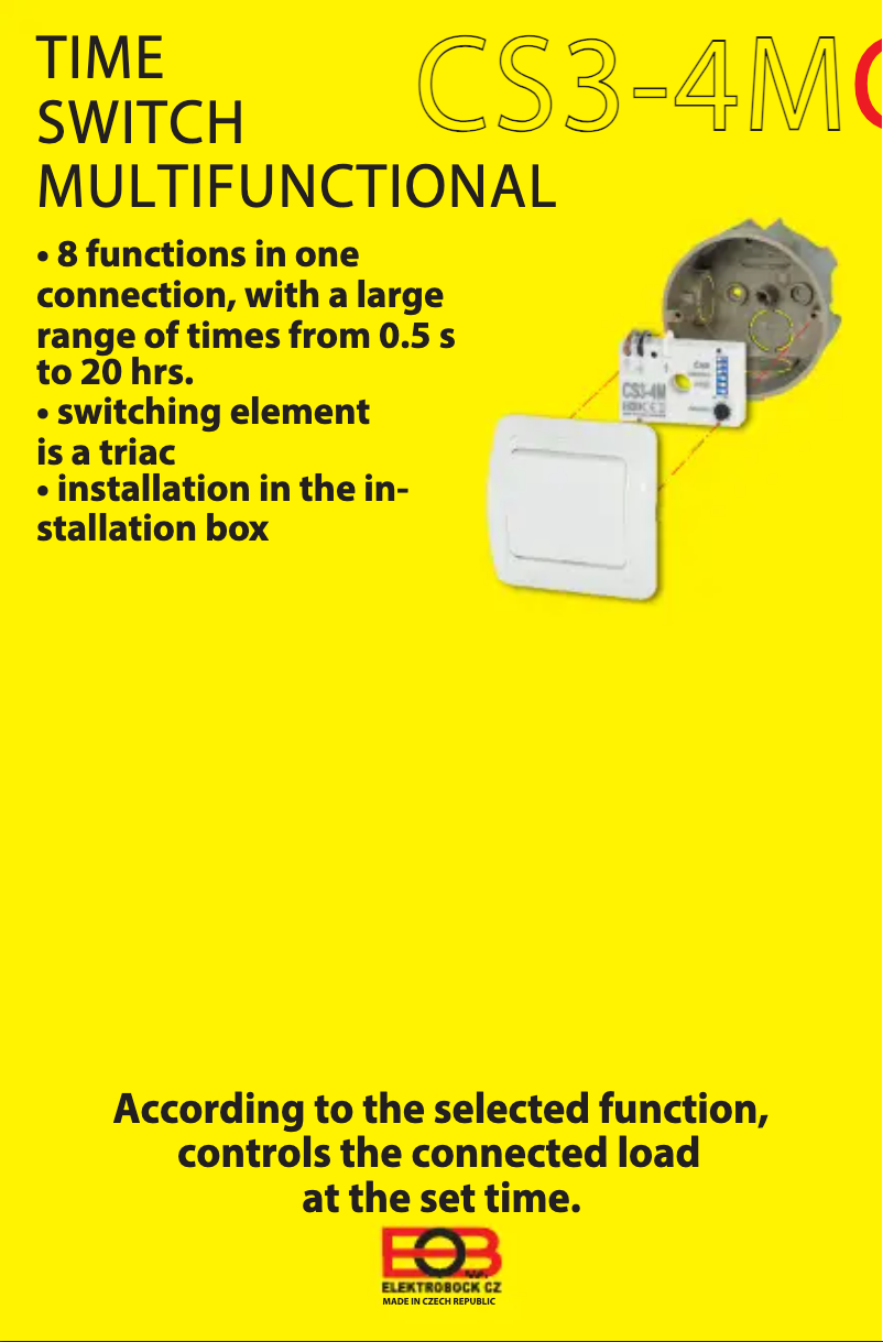 Page 1 de la notice Manuel utilisateur Elektrobock CS3-4M