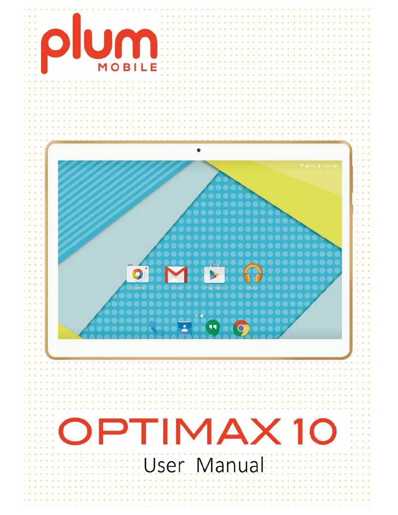 Page n°1 - Manuel utilisateur Plum Optimax 10.0
