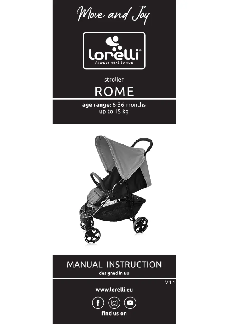 Page n°1 - Manuel utilisateur Lorelli Rome