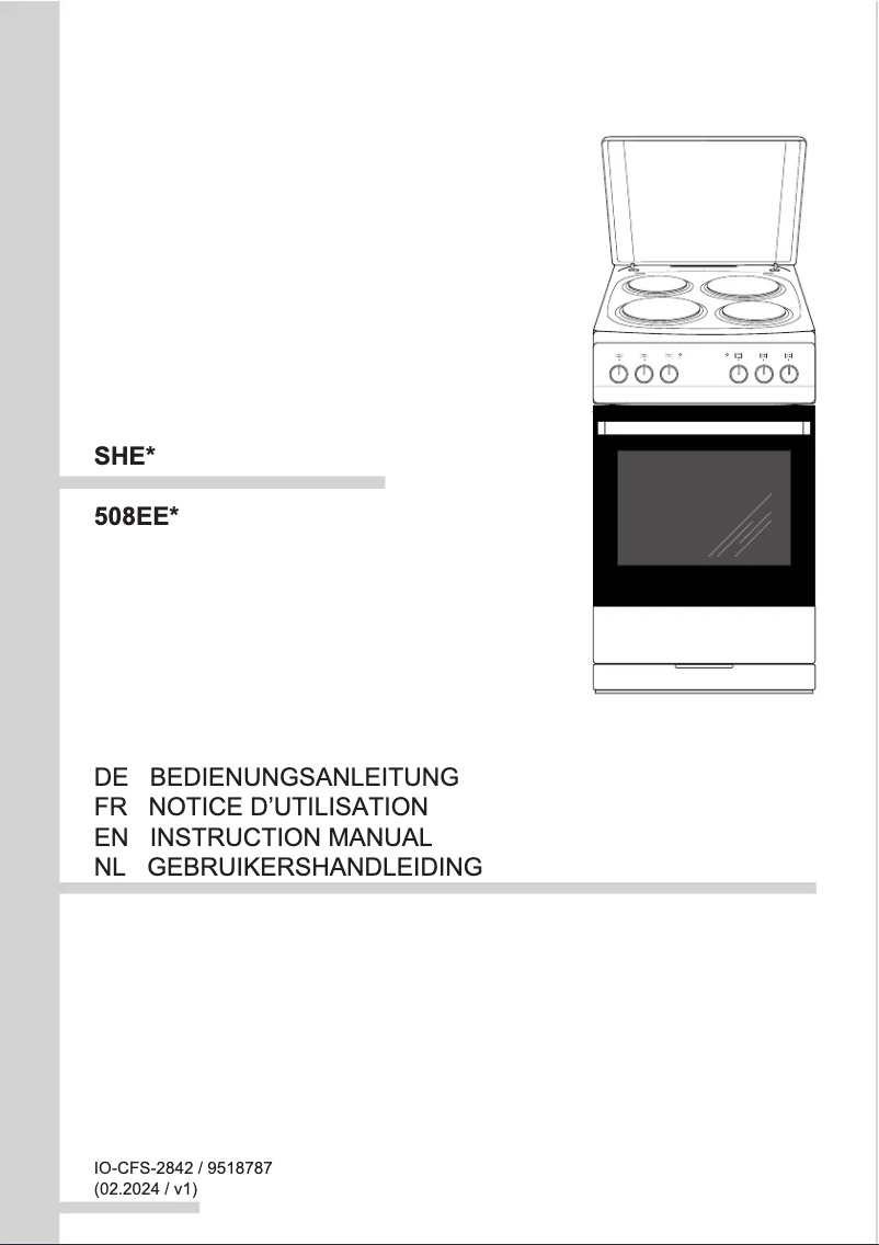 Página 1 del manual Manual de usuario Amica SHE 11545 W