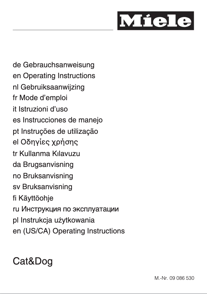 Página 1 del manual Manual de usuario Miele SCD 10