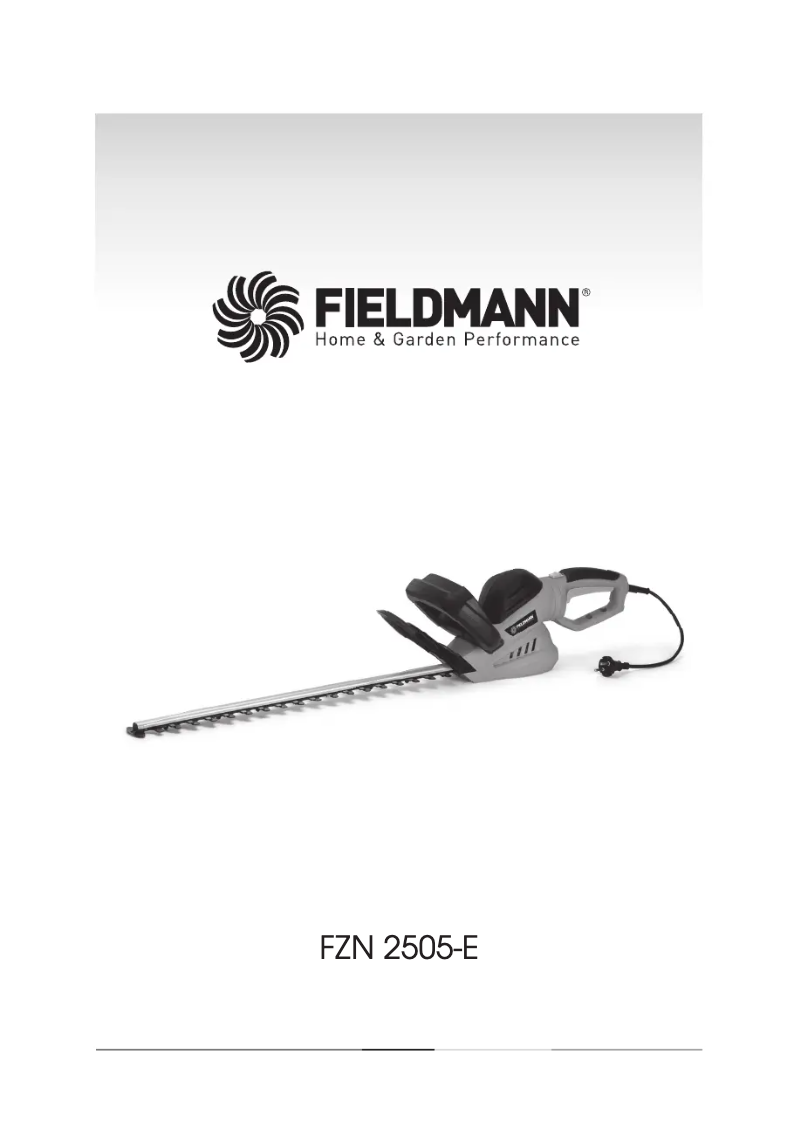 Image de la première page du manuel de l'appareil FZN 2505-E