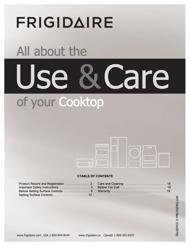 Image de la première page du manuel de l'appareil FFEC3625UB