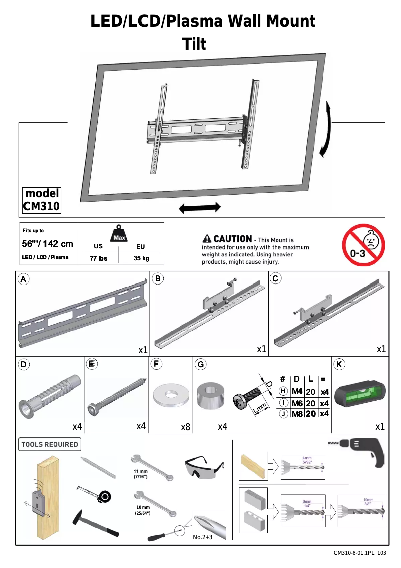 Image de la première page du manuel de l'appareil CM310