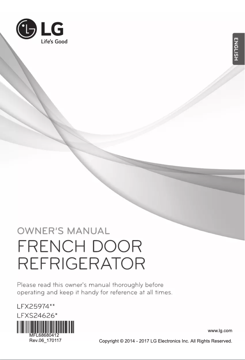 Image de la première page du manuel de l'appareil LFX25974S