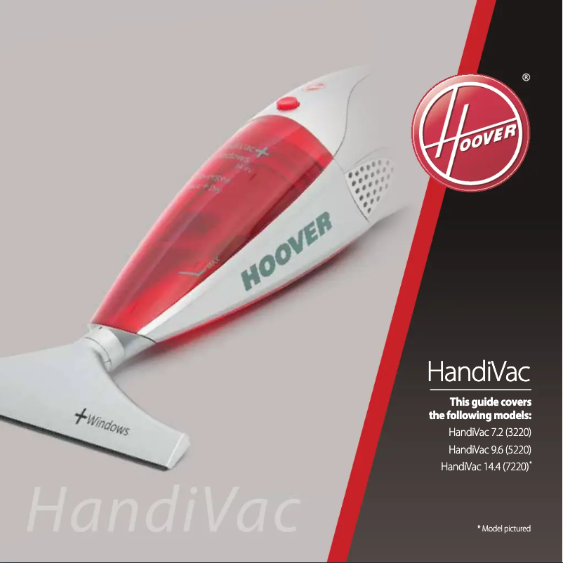 Image de la première page du manuel de l'appareil HandiVac 7.2