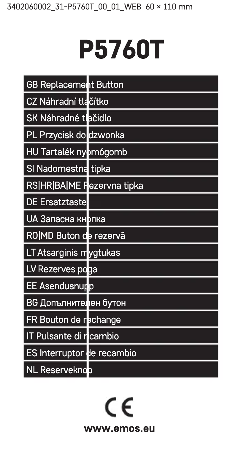 Página 1 del manual Manual de usuario Emos P5760T