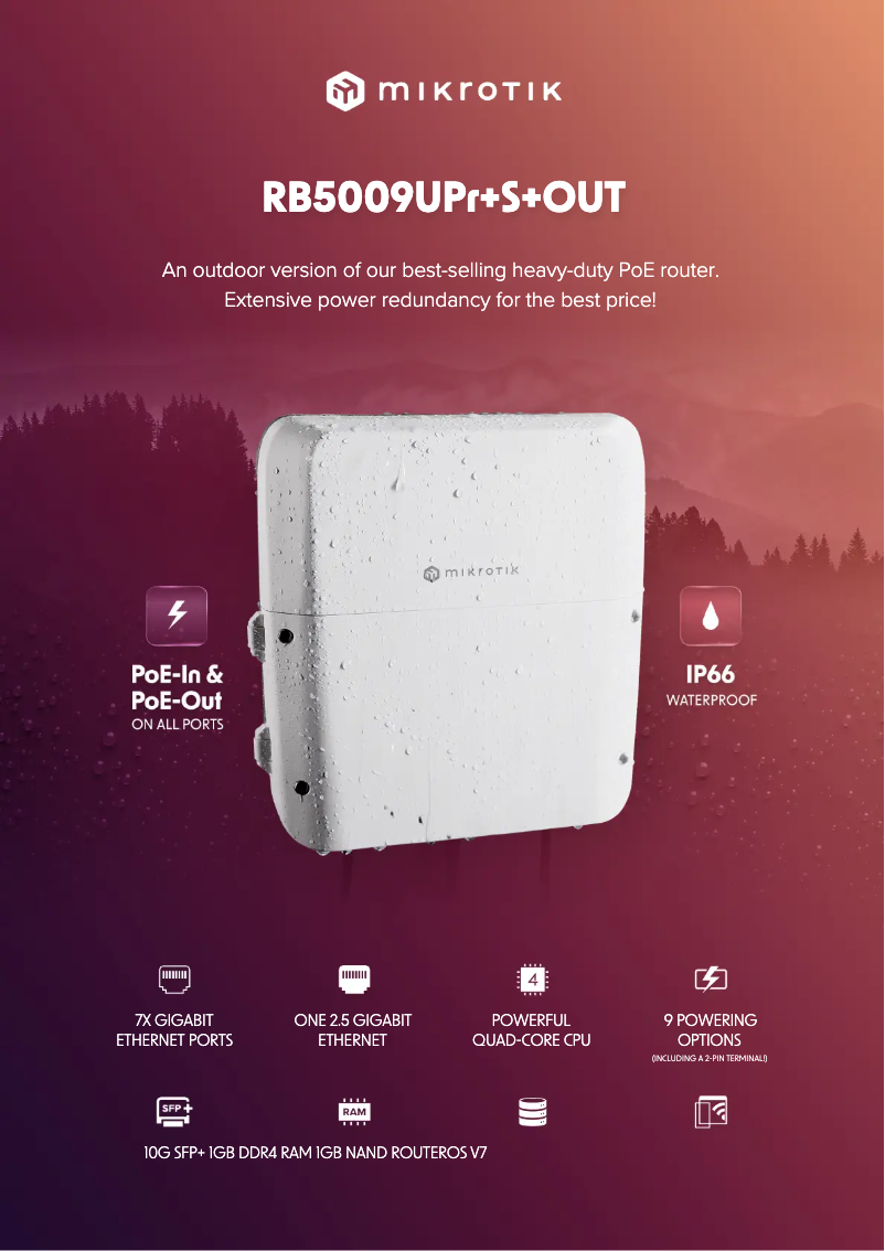 Image de la première page du manuel de l'appareil RB5009UPr+S+OUT