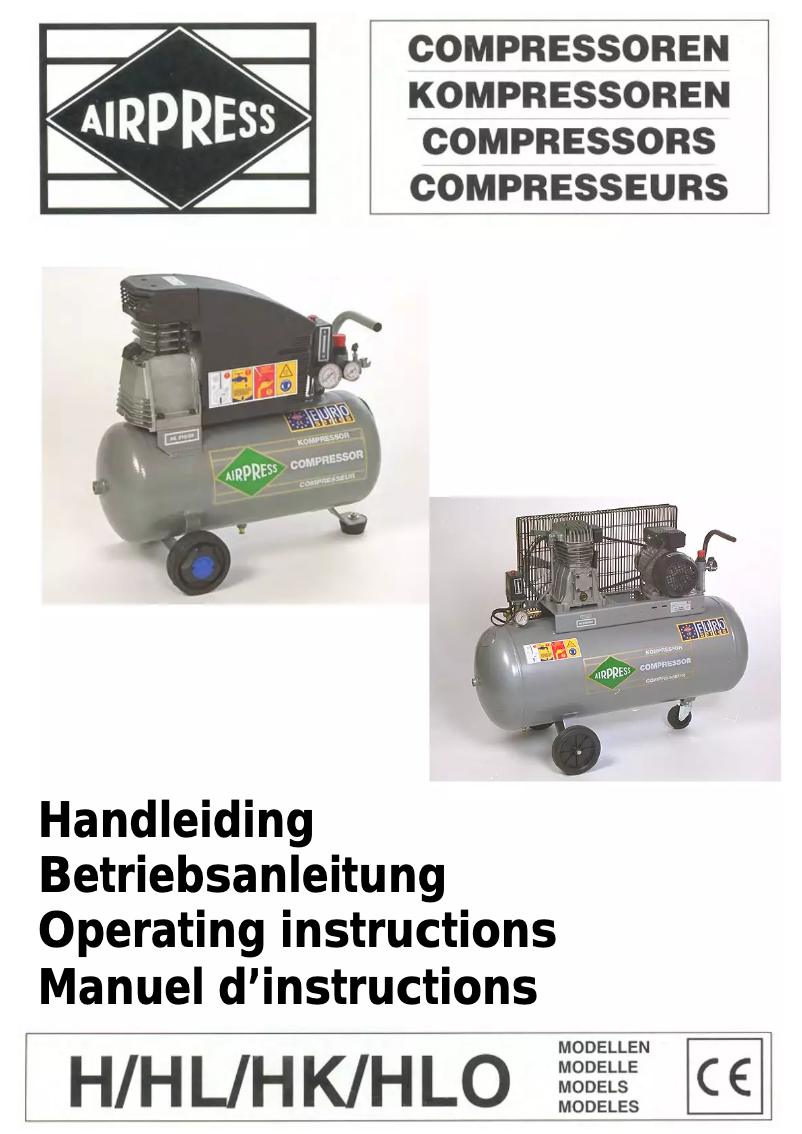 Page n°1 - Manuel utilisateur Airpress HL