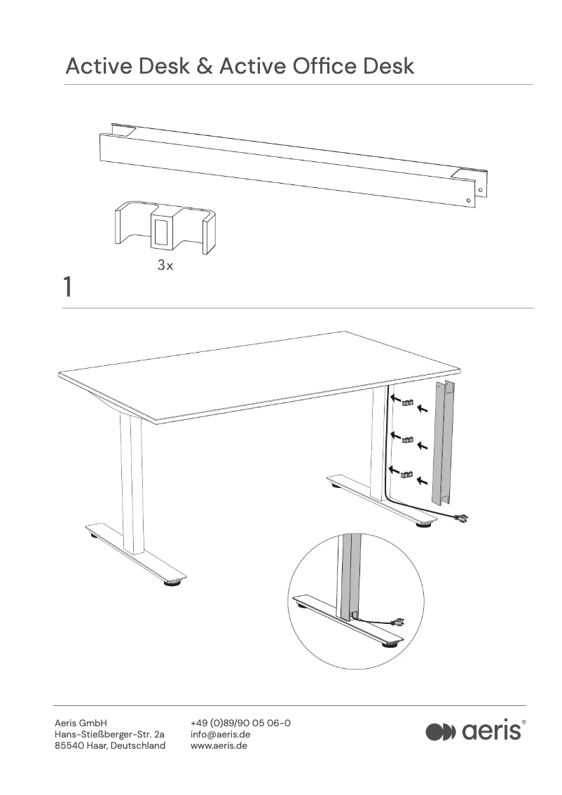 Page 1 de la notice Guide d'installation Aeris Active