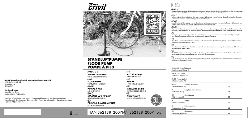 Página 1 del manual Manual de usuario Crivit IAN 362138