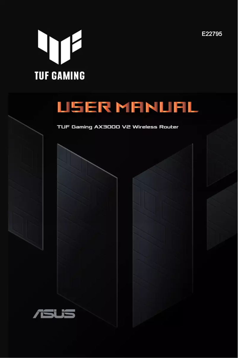 Page n°1 - Manuel utilisateur Asus TUF Gaming TUF-AX3000 V2