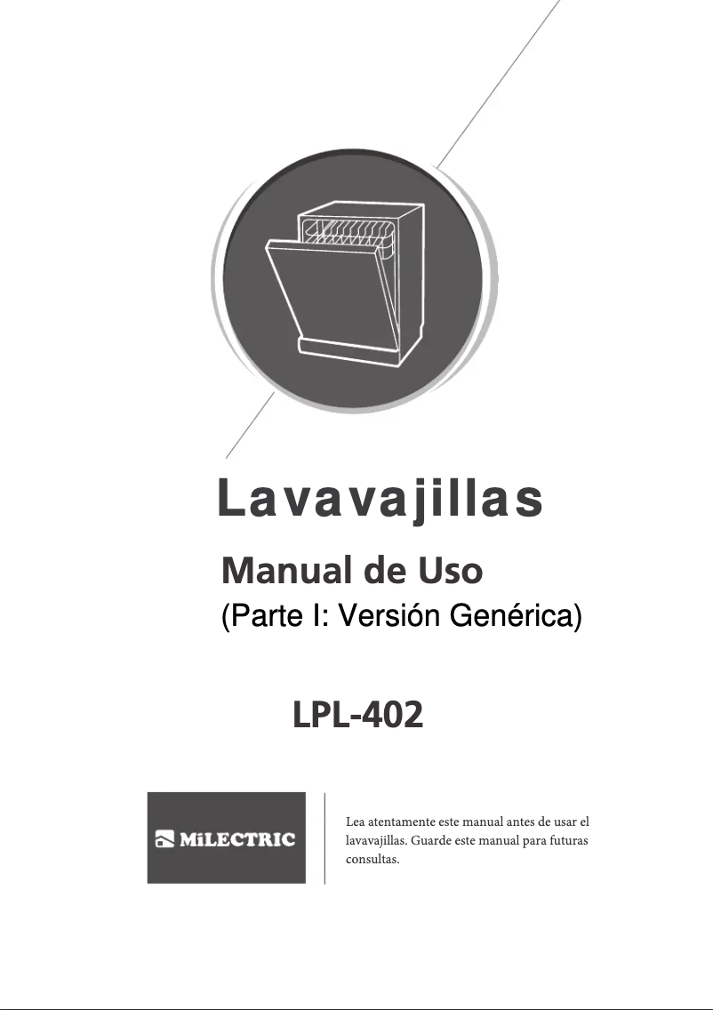 Page n°1 - Manuel utilisateur Milectric LPL-402