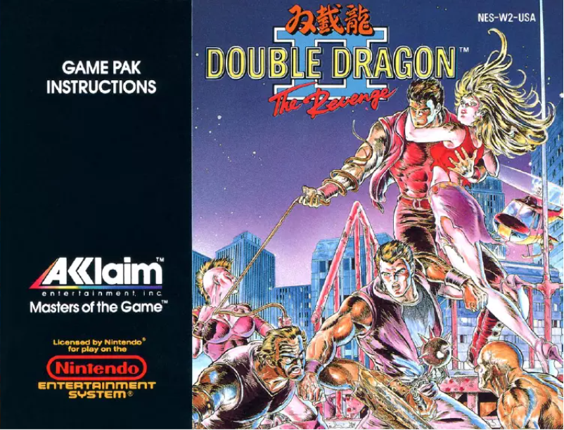Image de la première page du manuel de l'appareil Double Dragon II - The Revenge (NES)