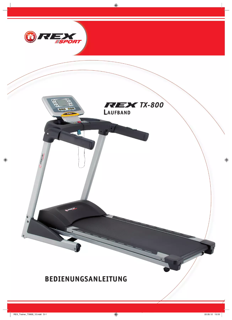 Image de la première page du manuel de l'appareil TX-800