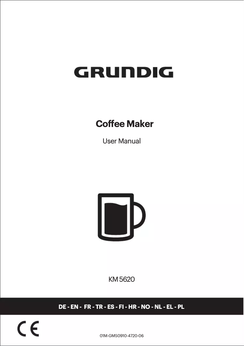 Page 1 of the manual User Manual Grundig KM 5620