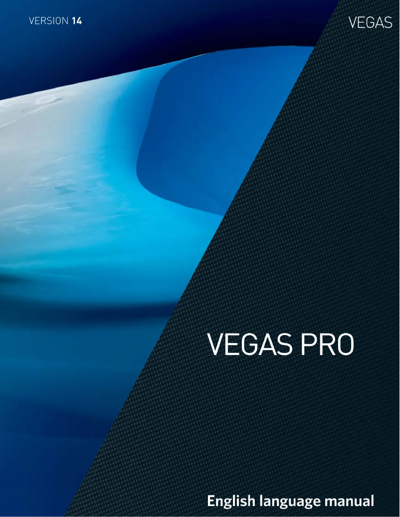 Page n°1 - Manuel utilisateur Sony Vegas Pro 14