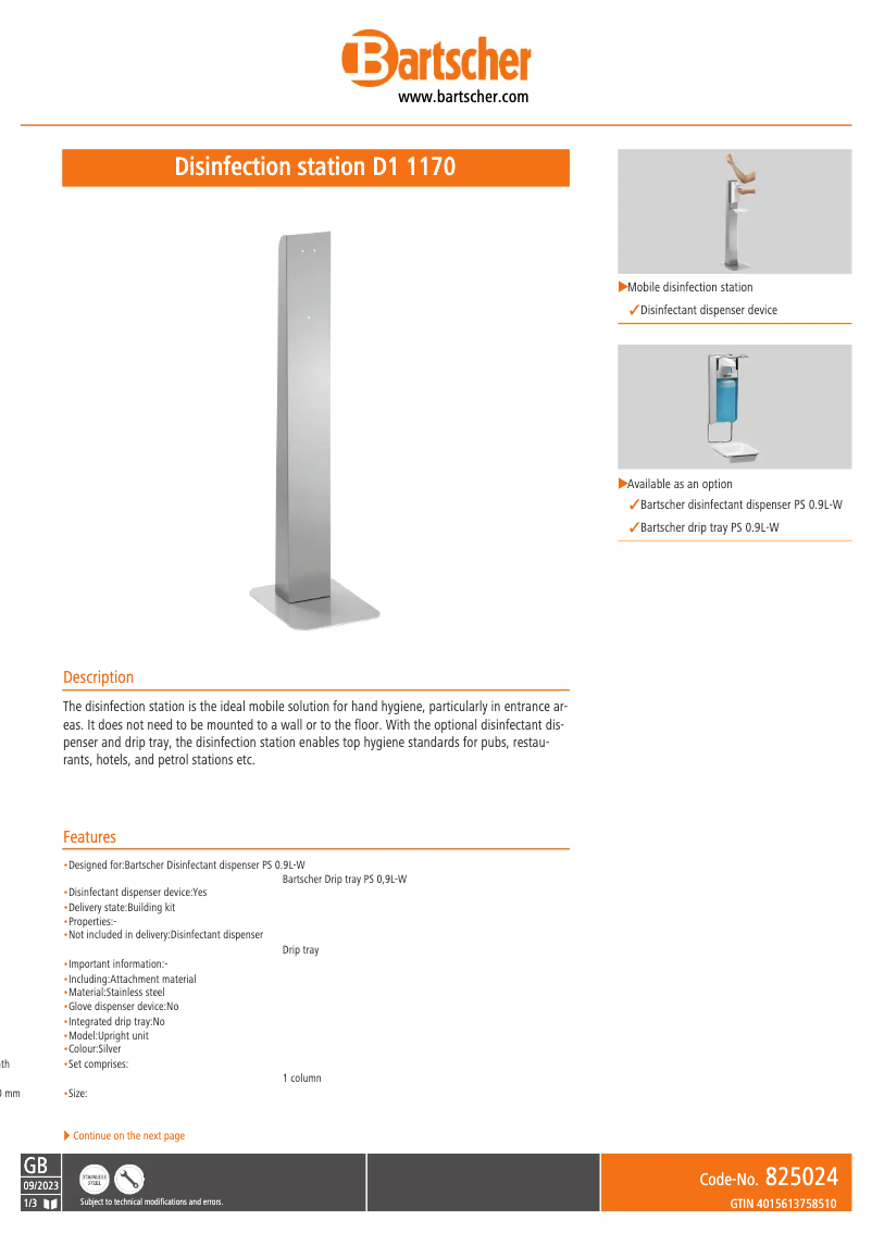Image de la première page du manuel de l'appareil D1 1170