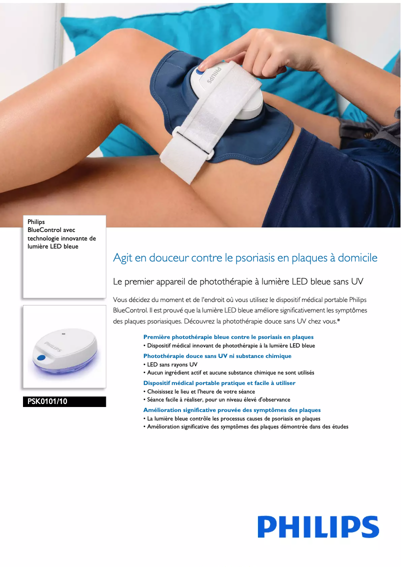 Page 1 de la notice Fiche technique Philips PSK0101