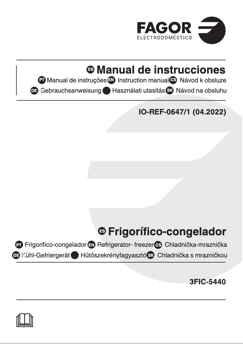 Image de la première page du manuel de l'appareil 3FIC-5440