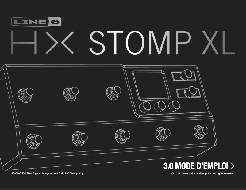 Page n°1 - Manuel utilisateur Line 6 HX Stomp XL