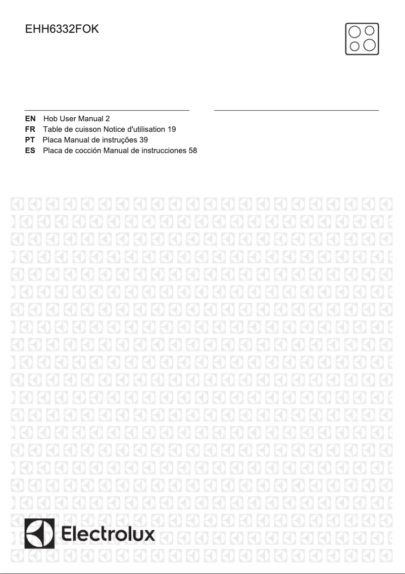 Page n°1 - Manuel utilisateur Electrolux EHH6332FOK