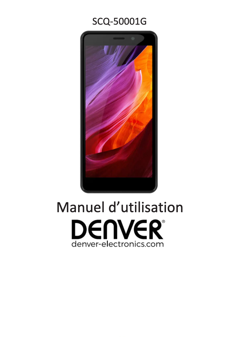 Page 1 de la notice Manuel utilisateur Denver SCQ-50001G