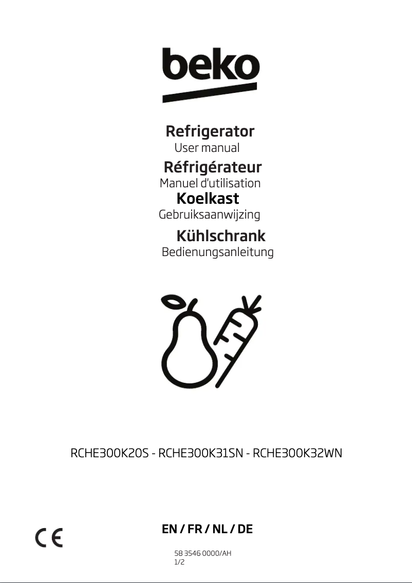 Image de la première page du manuel de l'appareil RCHE300K32WN