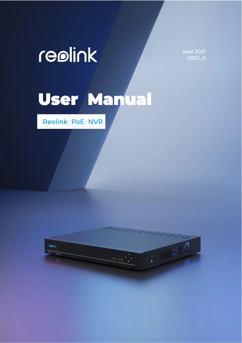 Page n°1 - Manuel utilisateur Reolink RLK16-800B8