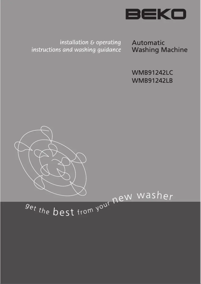 Image de la première page du manuel de l'appareil WMB 91242 LB