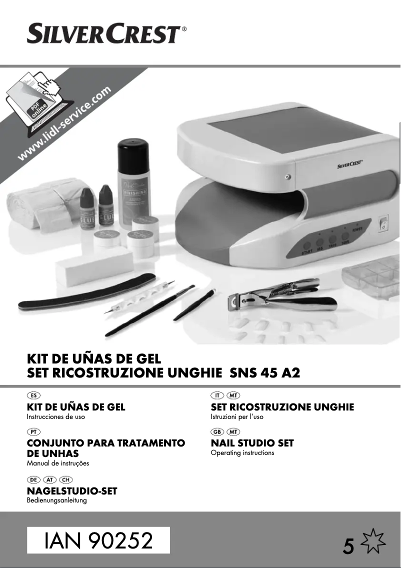 Page 1 de la notice Manuel utilisateur SilverCrest SNS 45 A2
