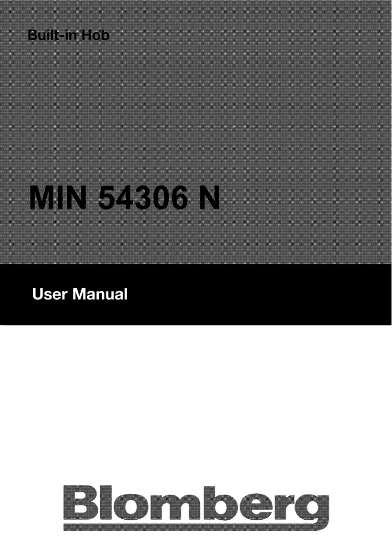 Page n°1 - Manuel utilisateur Blomberg MIN 54306