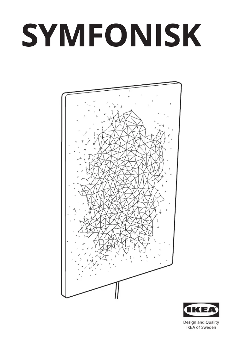 Image de la première page du manuel de l'appareil SYMFONISK 405.396.87