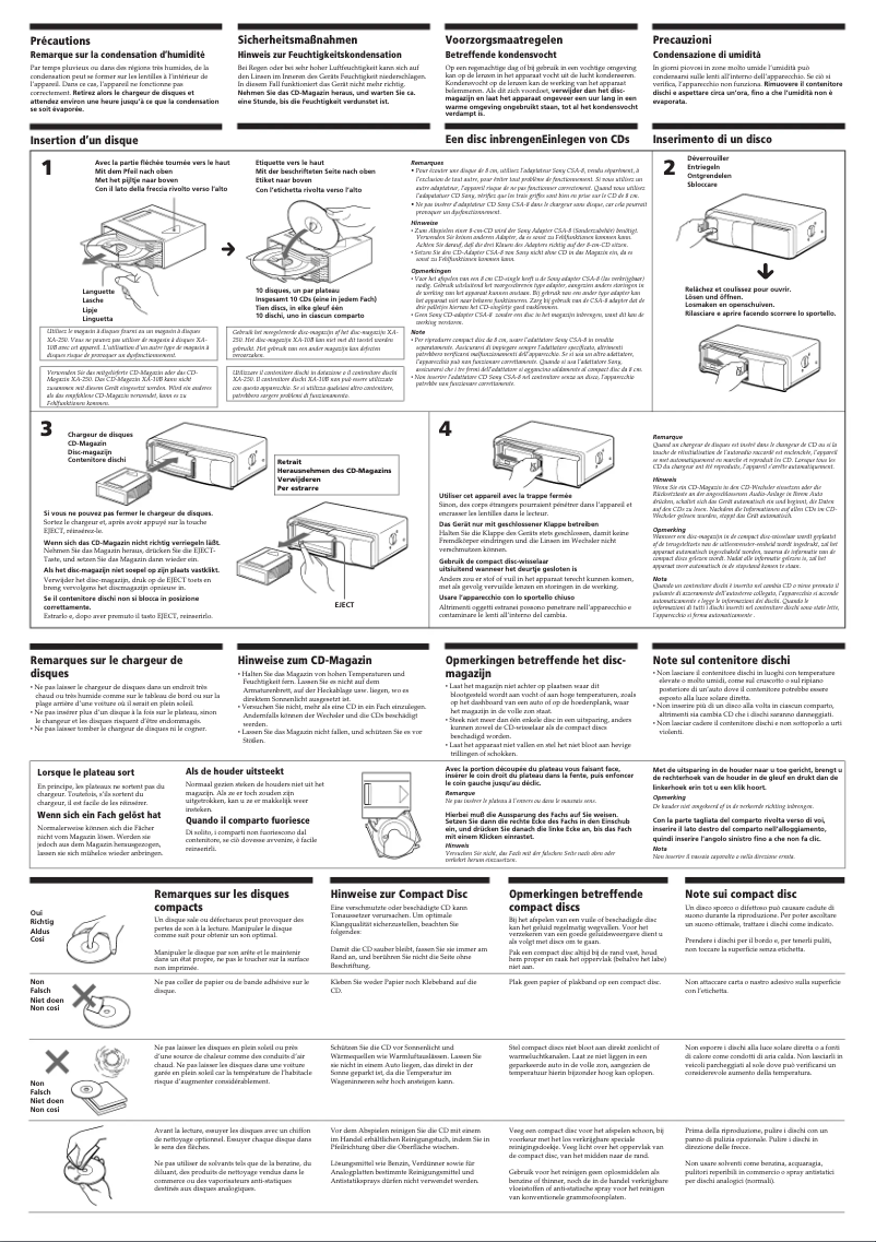 Imagen de la primera página del manual del dispositivo CDX-715
