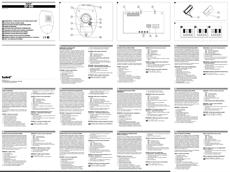 Página 1 del manual Manual de usuario Satel SP-500